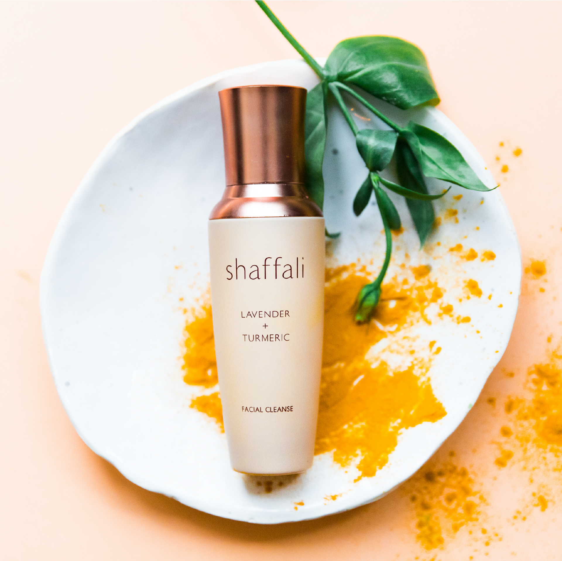 Step 1. Wash: Lavender + Turmeric Facial Cleanser – Shaffali